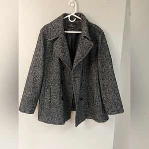 London Fog tailored button up pea coat womens XXL